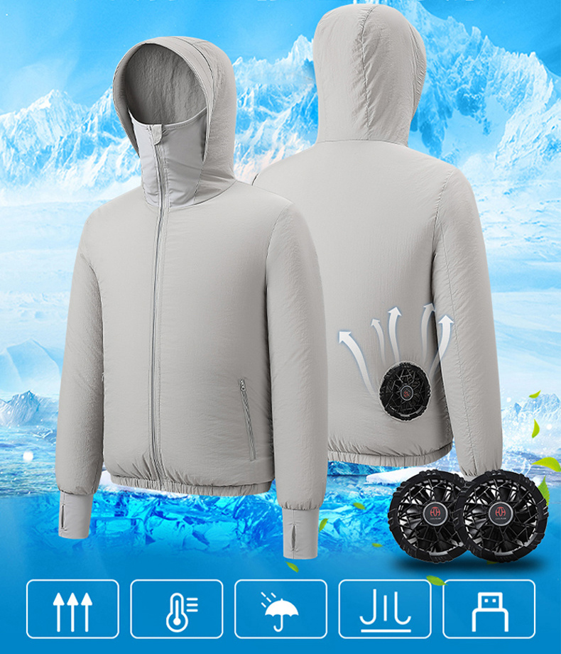 Outdoor Sport Jacket Brand - Zomer Sport Fan Airconditioning Cool Man
