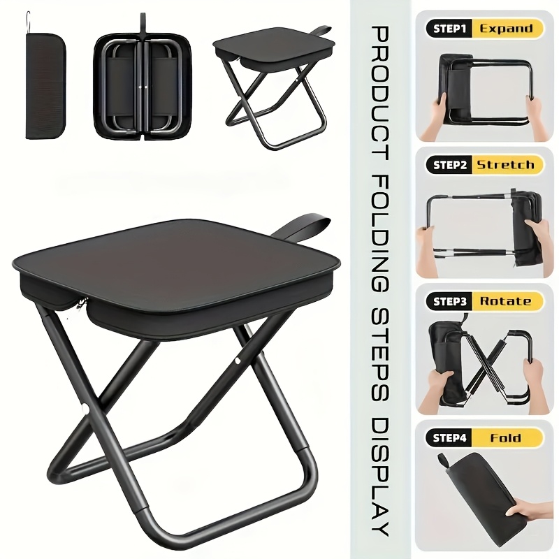 Outdoor Sport Chairs - Lichtgewicht compacte opvouwbare campingkruk Draagbare multiscene