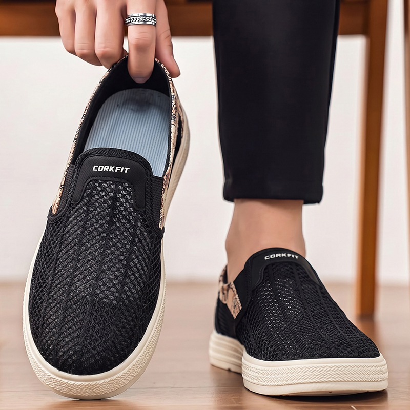 Outdoor Sports Leisure - Zomerslippers voor heren van geperforeerd mesh,