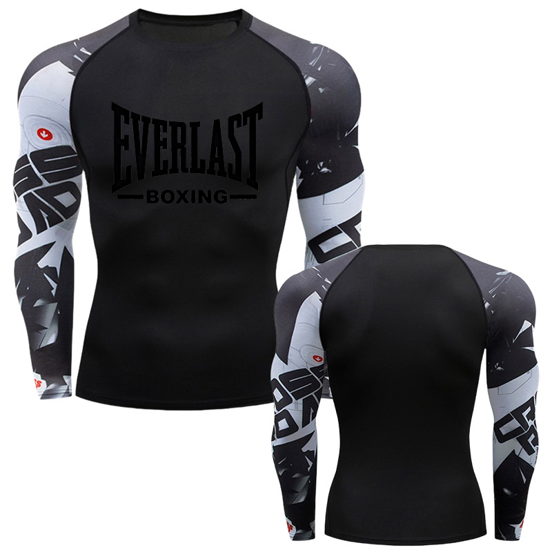 Outdoor Sports - EVERLAST BOXING Nieuwe heren hardloopcompressie-T-shirt met