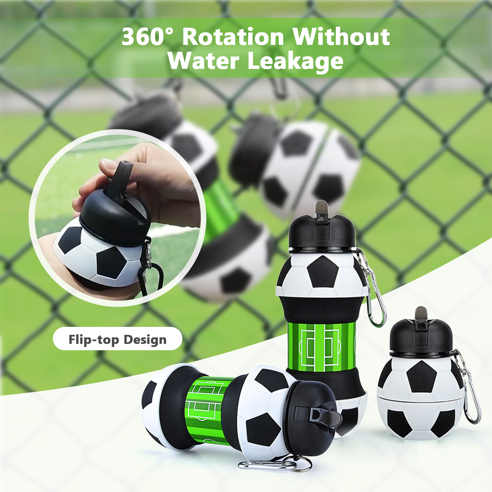550ml opvouwbare voetbalwaterf - Outdoor Sport Field recensie en prijs